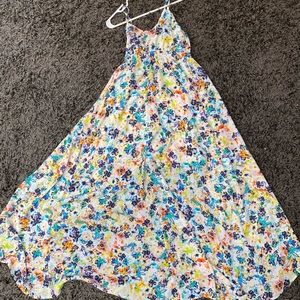 Floral wrap maxi dress